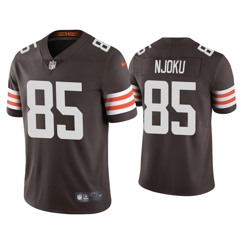 Men's Cleveland Browns #85 David Njoku 2021 Brown Vapor Untouchable Limited Stitched NFL Jersey Men's Cleveland Browns #85 David Njoku 2021 Brown Vapor Untouchable Limited Stitched NFL Jersey